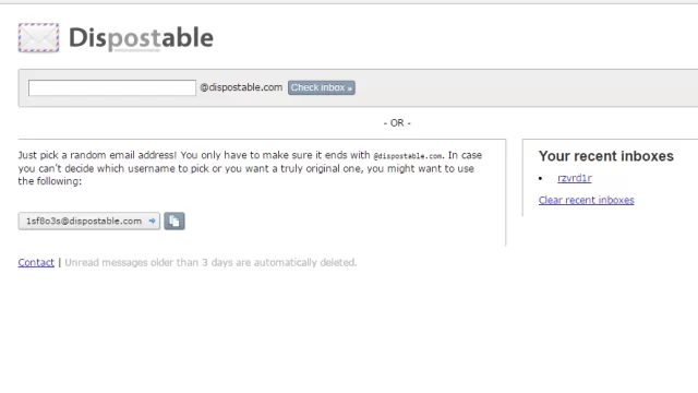 Dispostable Sanal Mail