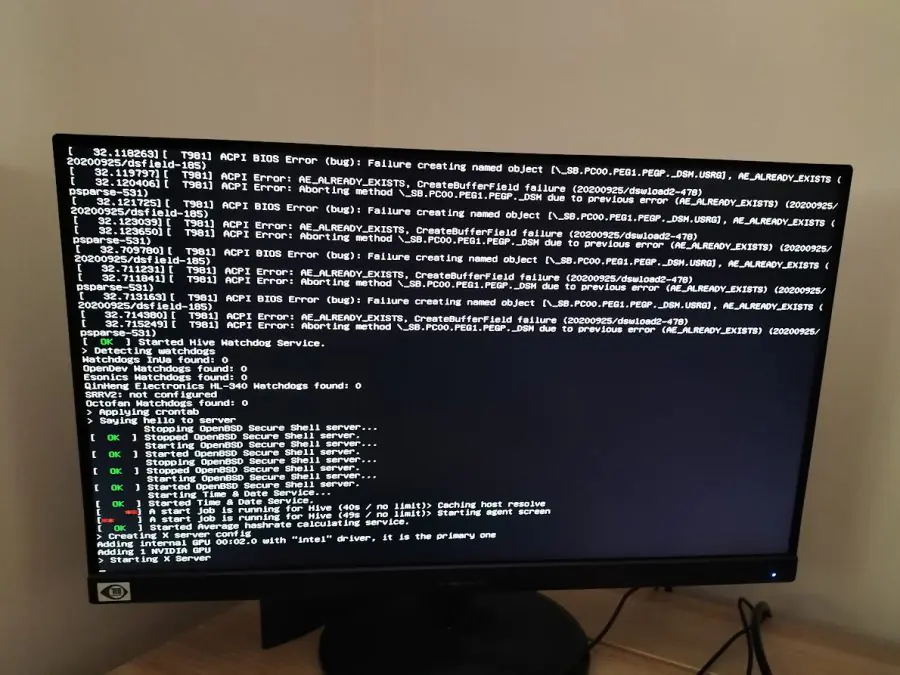 Monster bilgisayarında ACPI hatası nedeniyle donanım arızalarını kontrol eden bir kullanıcı.