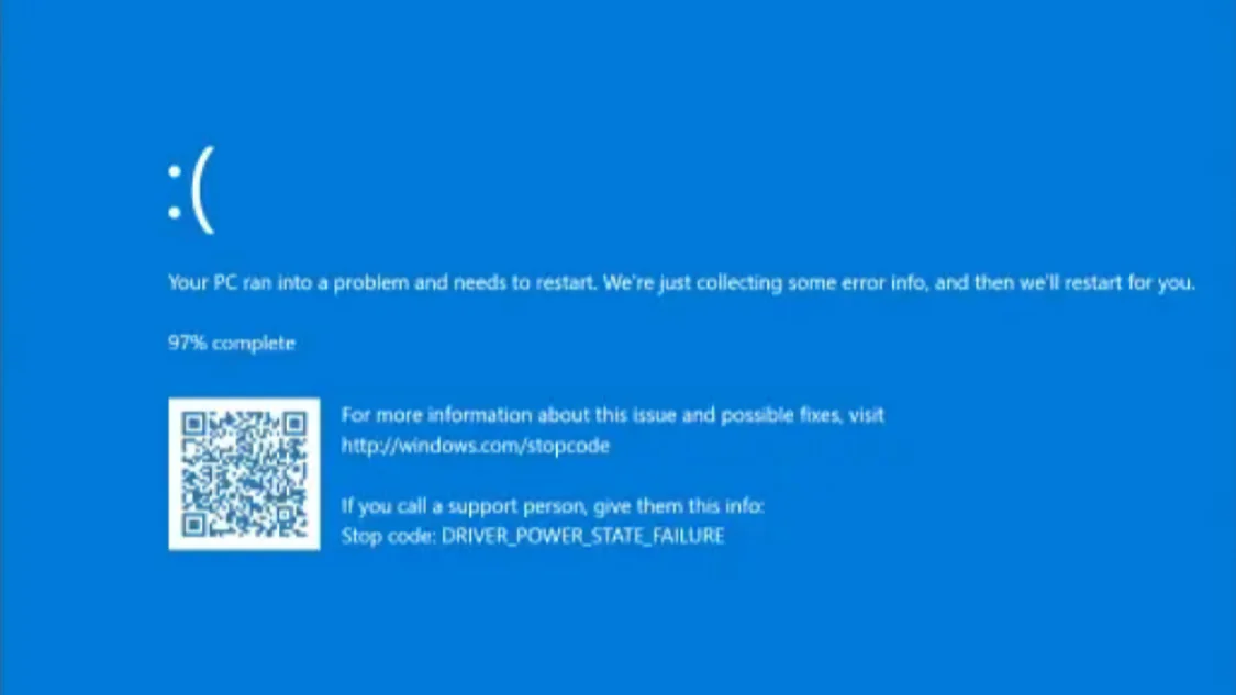 Drive Power State Failure Hatası