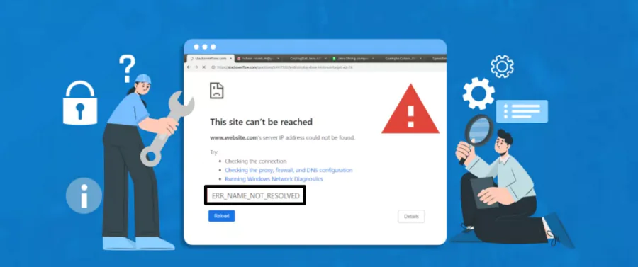 ERR_NAME_NOT_RESOLVED
