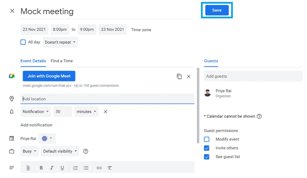 Google Meet Nasıl Planlama yapar