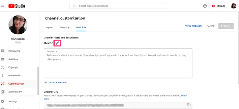 YouTube Kanal Adını Değiştirme