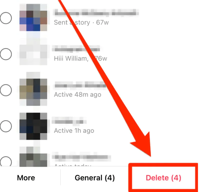 İnstagram Özel Mesajları Silme