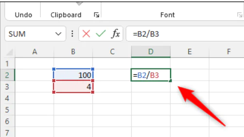 Microsoft Excel'de Sayılar Nasıl Bölünür