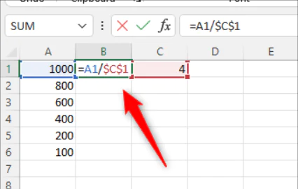 Microsoft Excel'de Sayılar Nasıl Bölünür