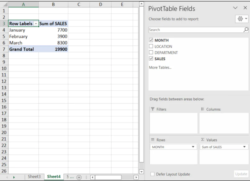 Microsoft Excel'de Özet Tablo Nasıl Oluşturulur