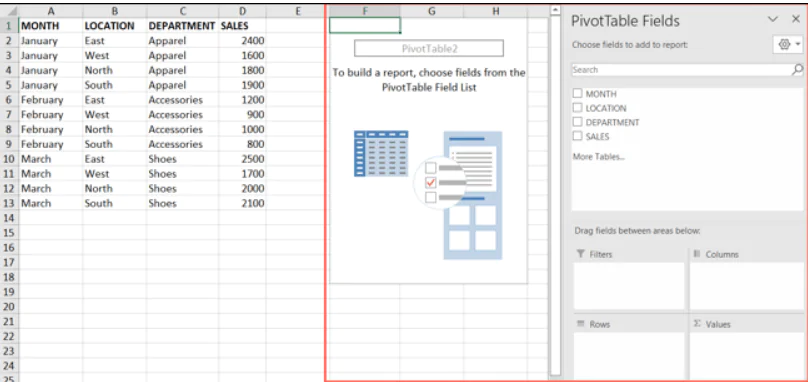 Microsoft Excel'de Özet Tablo Nasıl Oluşturulur