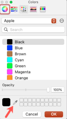 Mac'te PowerPoint'te Damlalığı kullanma