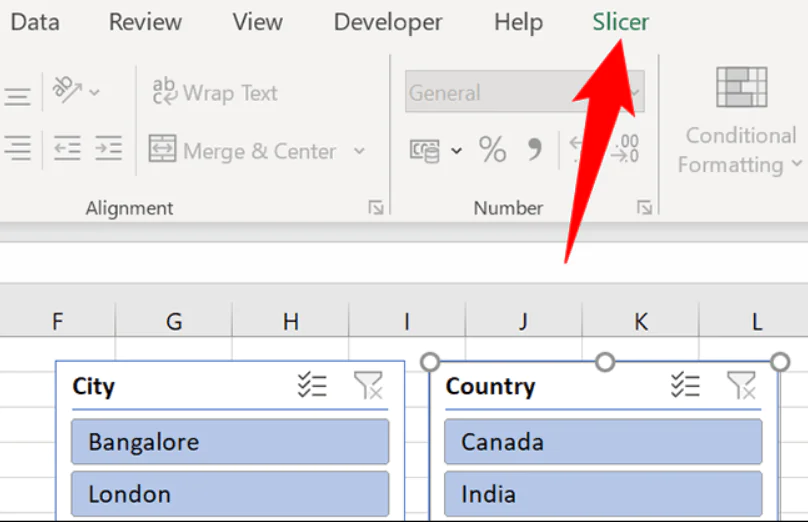 Excel'de Dilimleyiciler Nasıl Oluşturulur