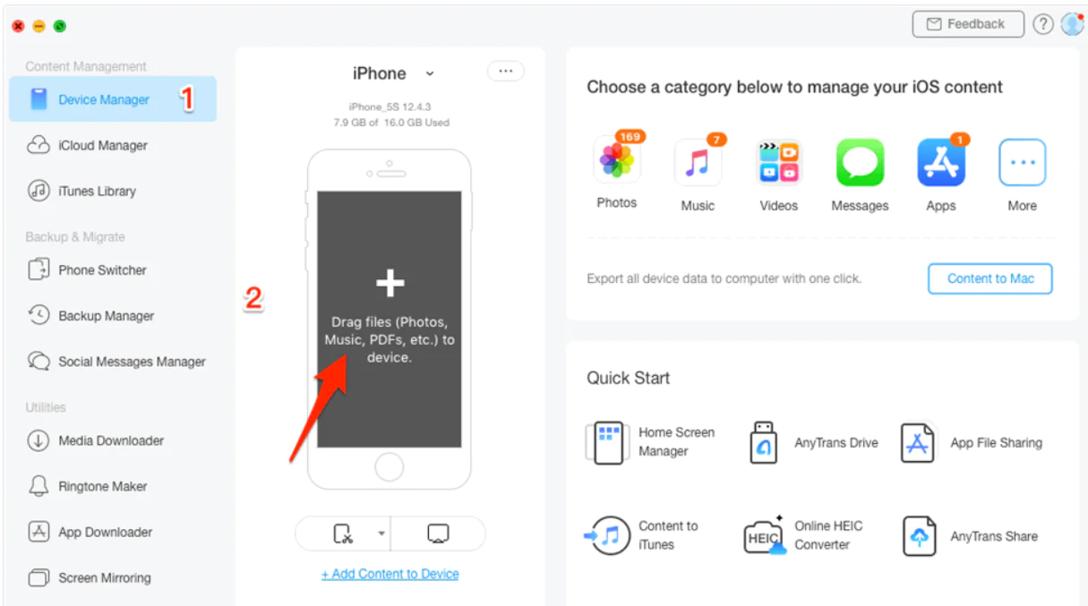 Fotoğrafları Mac'ten iPhone'a Aktarma