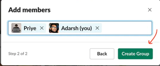 Slackte Kullanıcı Grubu açma