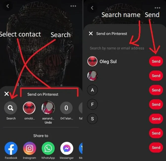 Pinterest de Pano veya Profil Nasıl Paylaşılır