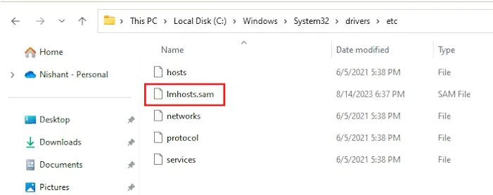 Windows 11 LMHOSTS Dosyası Nedir?