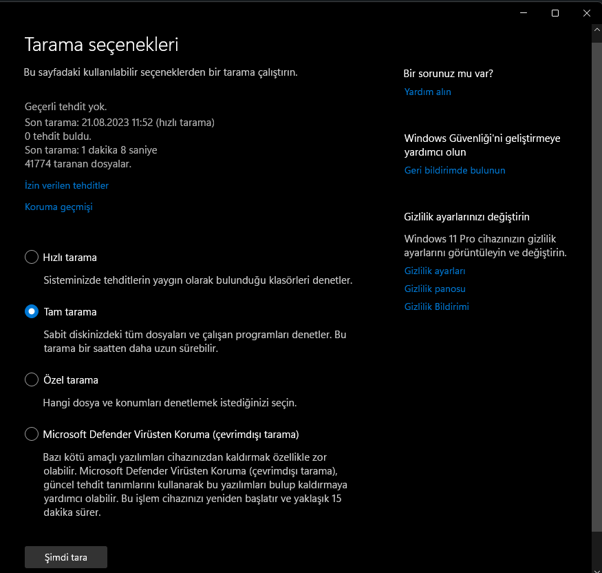 Windows 11 En İyi Güvenlik Ayarları