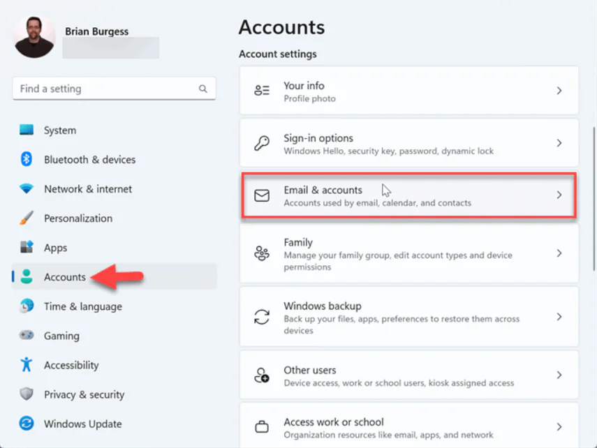 Windows 11 de Depolanan E-posta Hesapları Nasıl Silinir