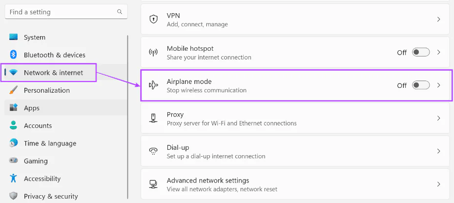 Windows 11 Uçak Modu Nasıl Açılıp Kapatılır