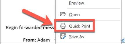 Outlook'taki Tüm Ekler Nasıl Yazdırılır