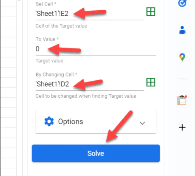Google E-Tablolarda Hedef Arama Nasıl Kullanılır