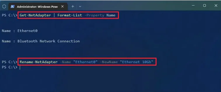 Ağ Bağdaştırıcısı Adı Değiştirme
