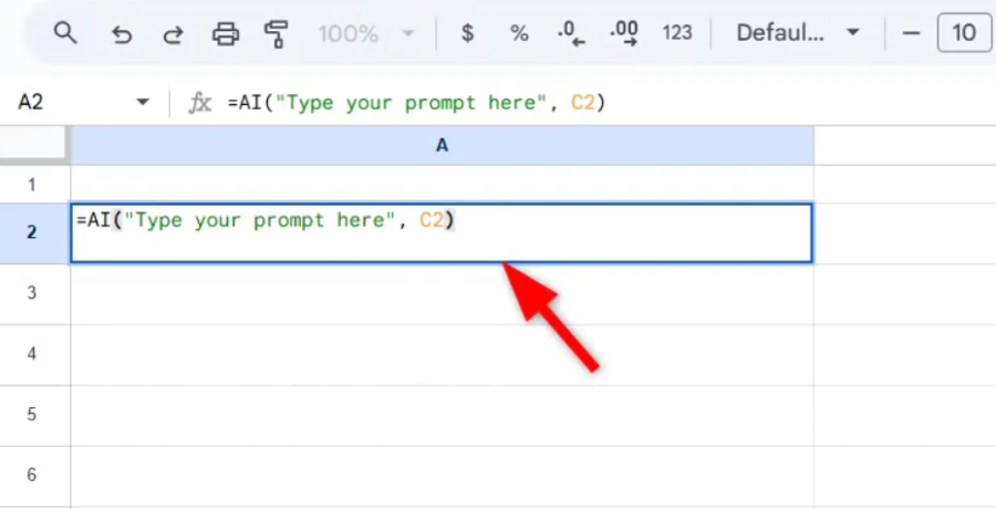 Google E-Tablolar'da AI İşlevi Nasıl Kullanılır Adımlar