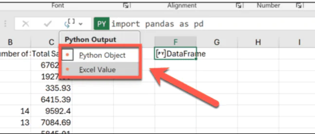 Excel de Python Kullanımı