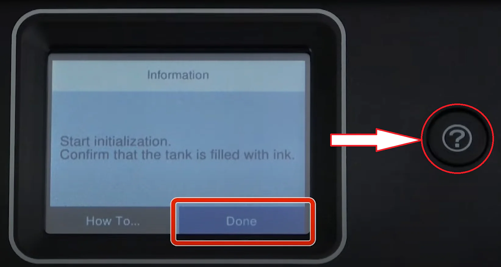 Epson L6490 yazıcı ekranı