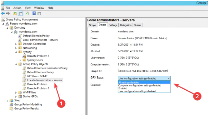 Etki Alanı OU İçin Grup İlkesi Kalıtımı Nasıl Engellenir