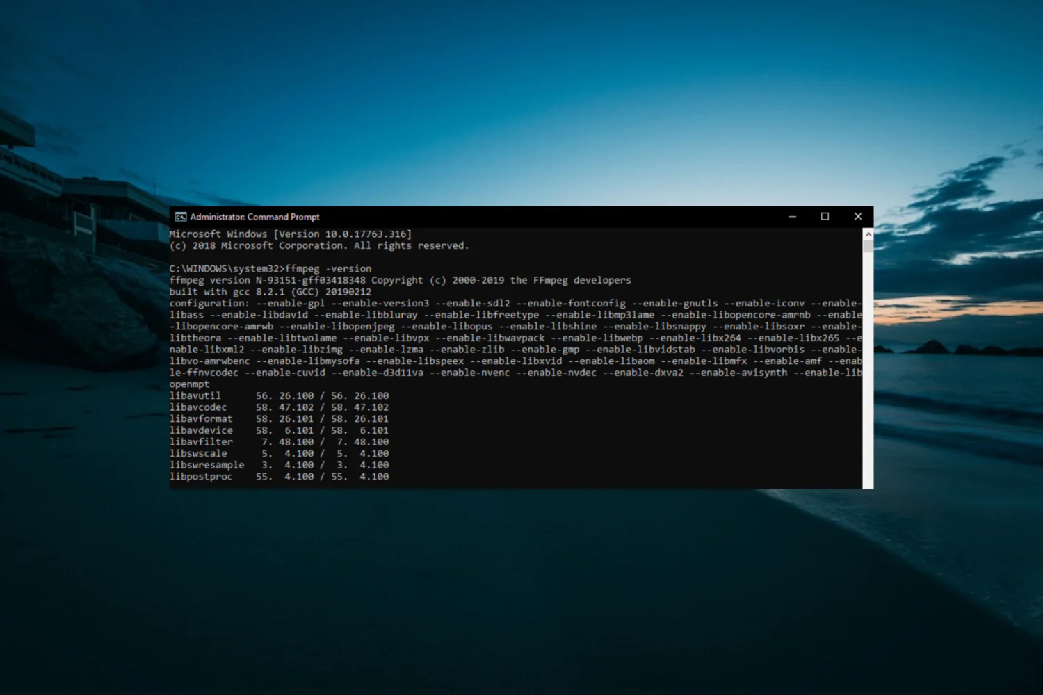 FFmpeg dosyasını manuel olarak yüklemeyi gösteren adımlar