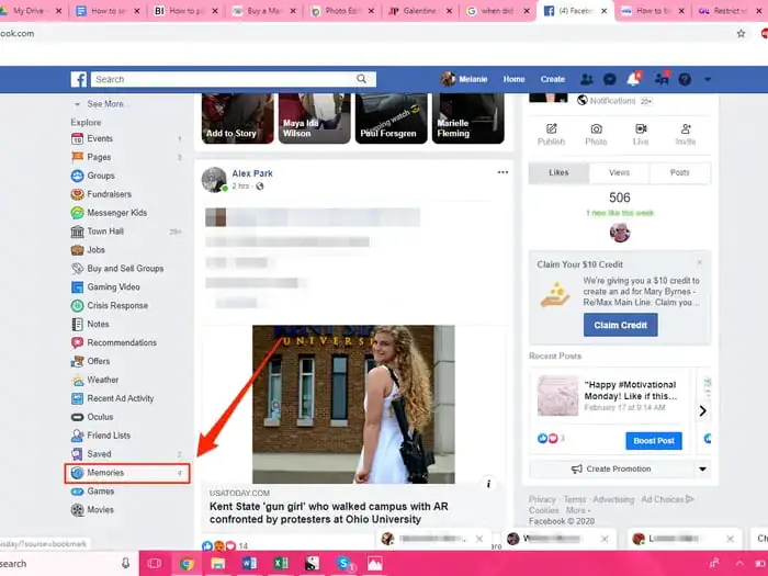 Facebook Anılar Bilgisayarda veya Mobil Cihazlarda Görüntüleme