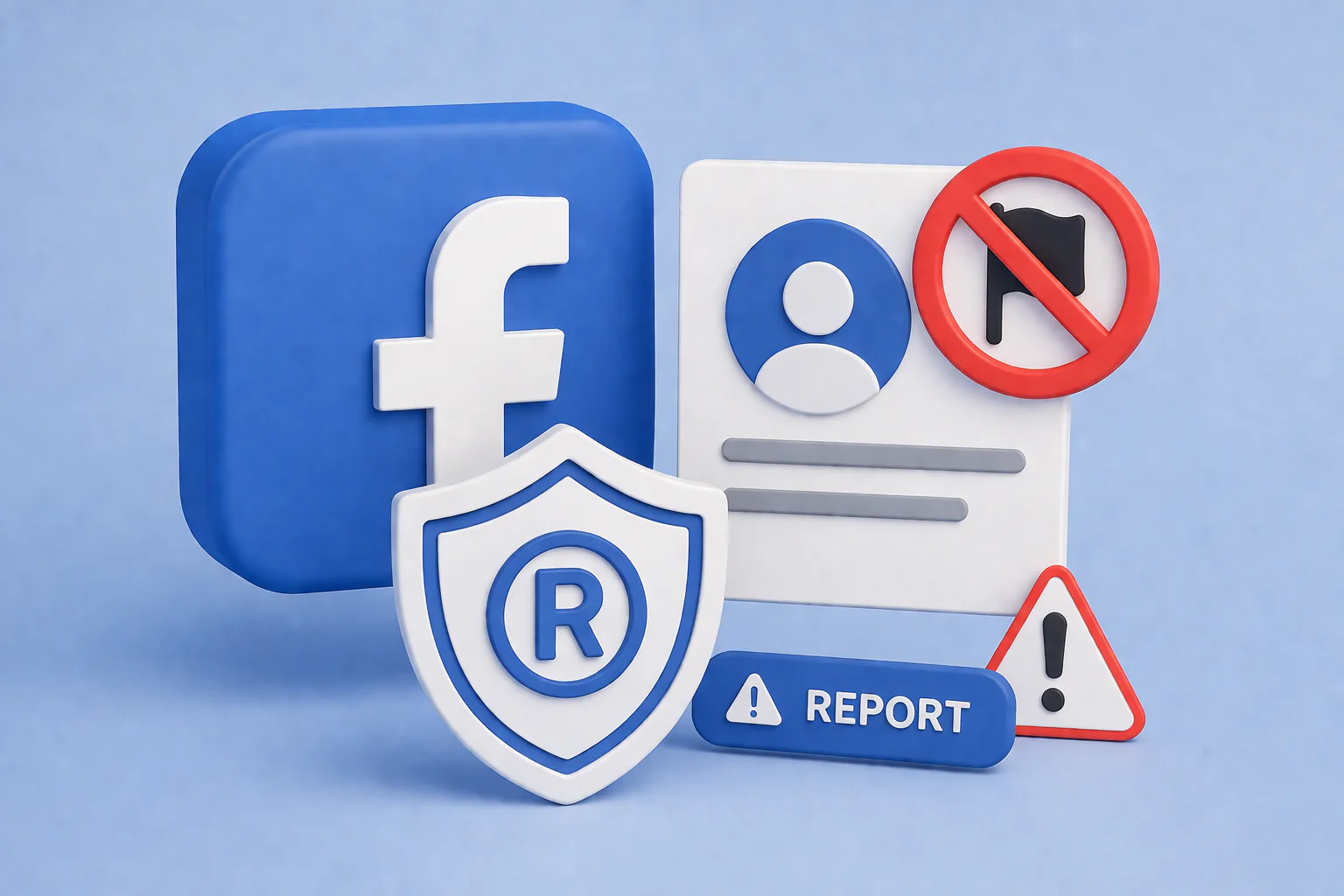 Facebook Marka İhlali bildirimi için sahte sayfa şikayet ekranı ve form doldurma adımları