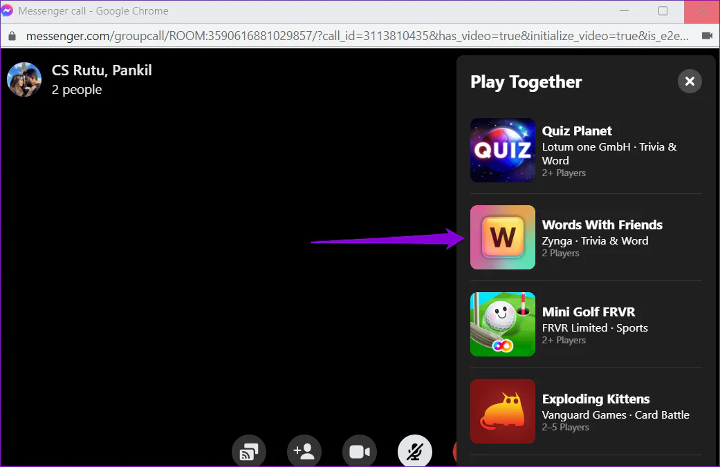 Facebook Messenger Oyun Oynama