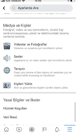 facebook otomatik oynatmayı kapatma