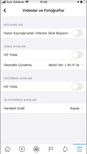 facebook otomatik oynatma