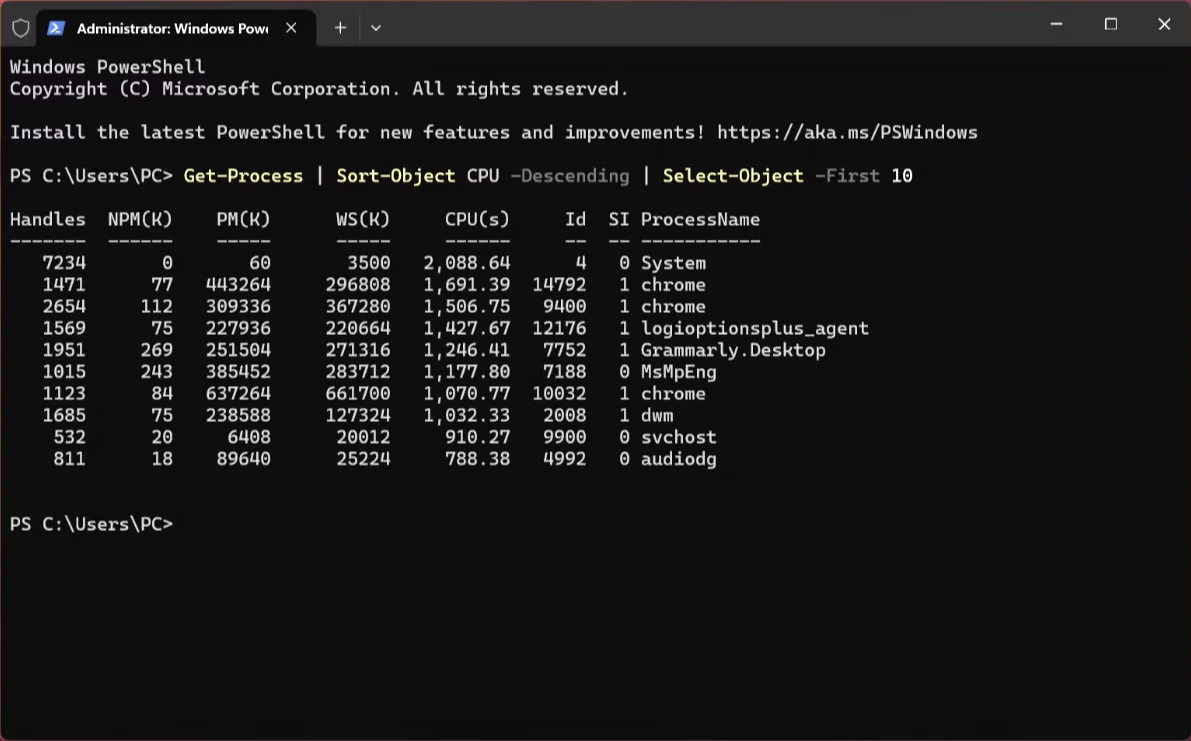 Terminal Komutları ile Windows Hızlandırma