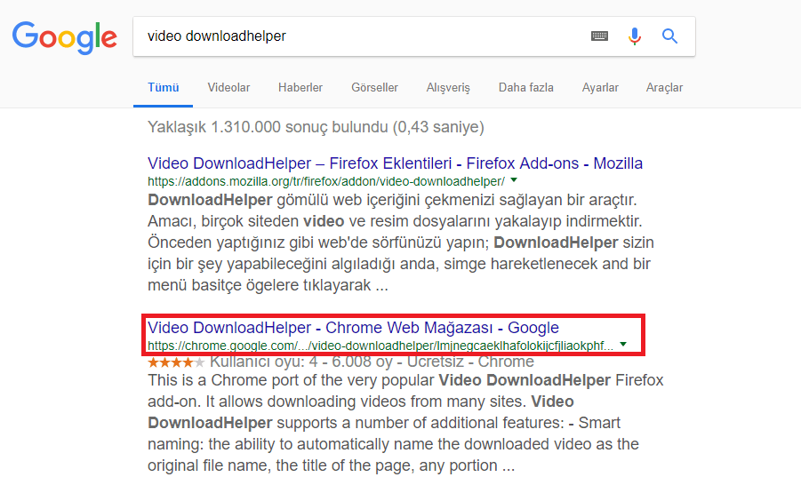 Google Chrome’da Video İndirme (Resimli Anlatım)