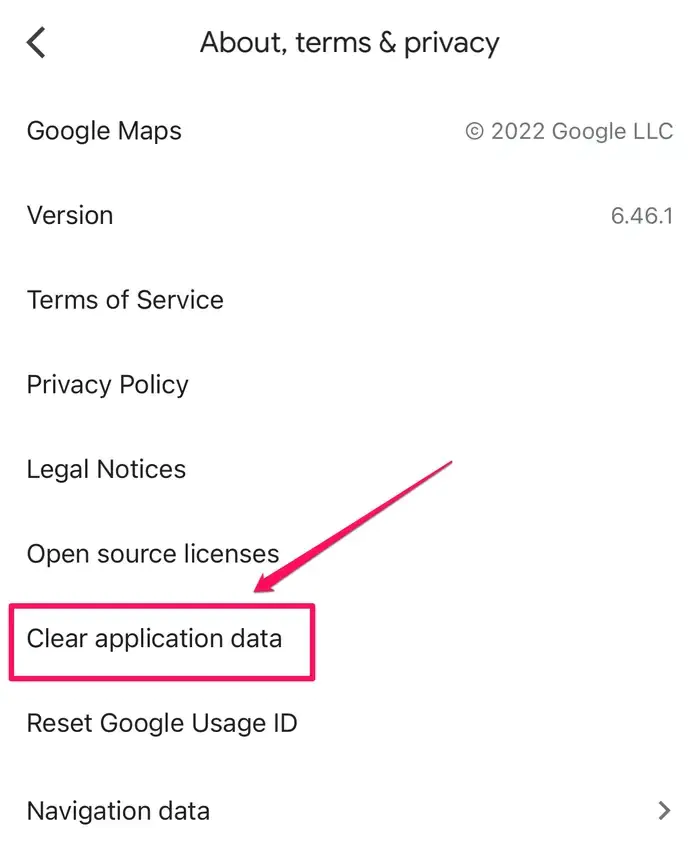 Google Haritalar Önbelleğini Temizleme
