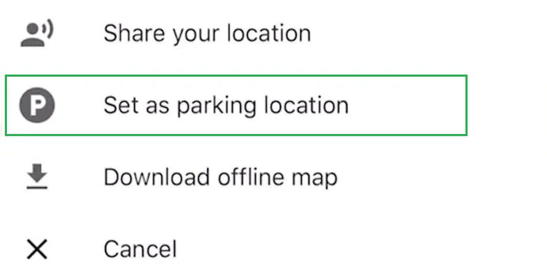 Google Haritalar Park Konumunu Kaydetme