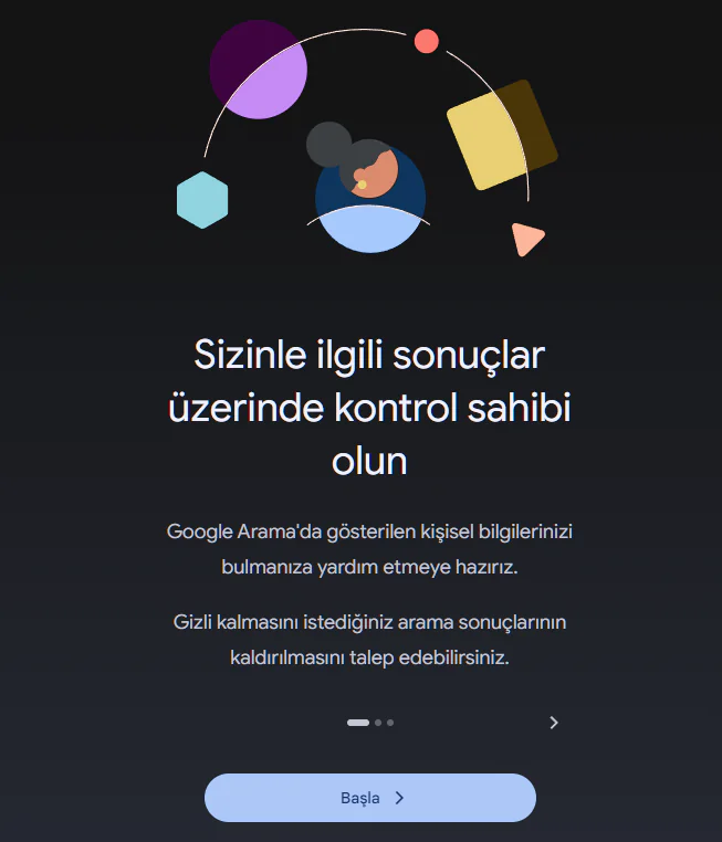 Google'dan Kişisel Bilgilerinizi Silme