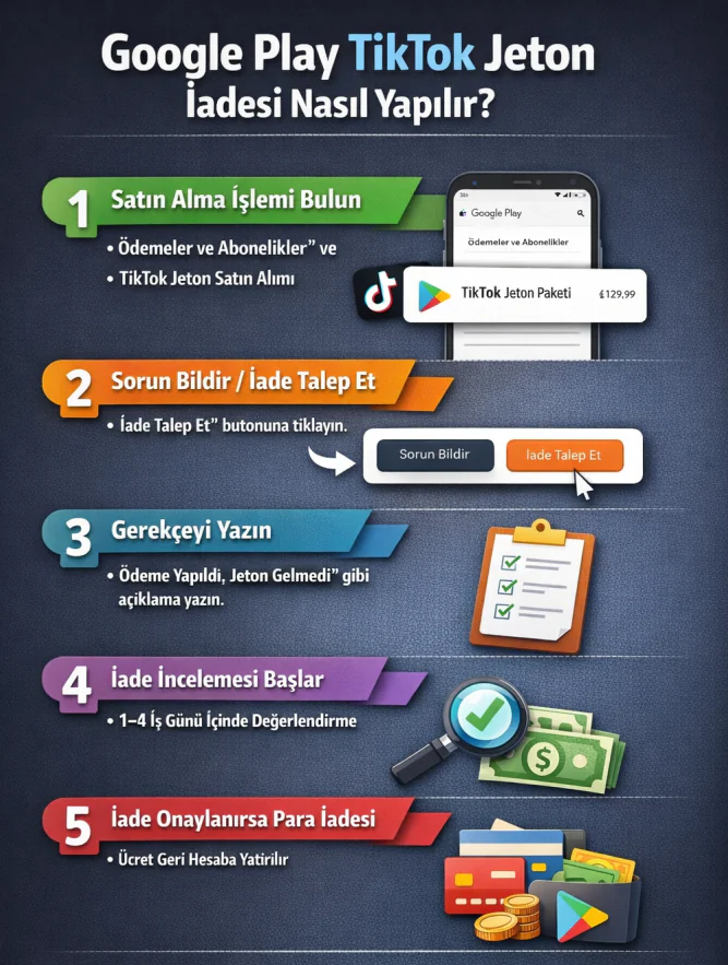 Google play tiktok jeton iadesi
