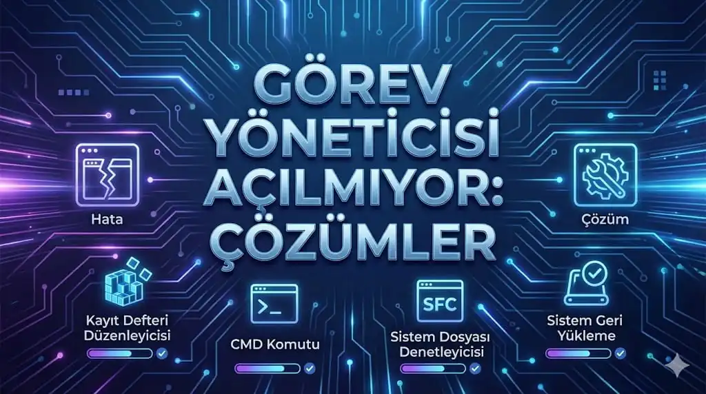 Görev Yöneticisi Açılmıyor Sorunu