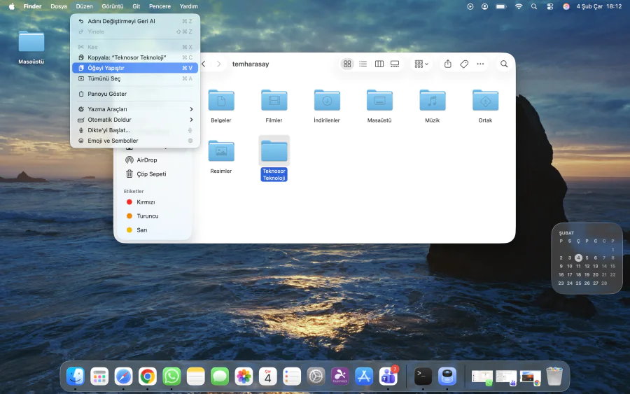 Mac'te Klasör Rengini Değiştirme