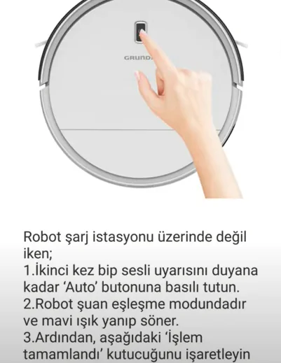 Grundig VCR3129L Robot Süpürge Kurulumu