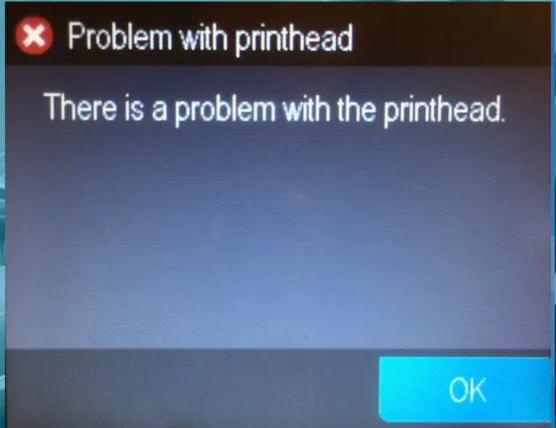 HP 6830 Baskı Kafası Hatası