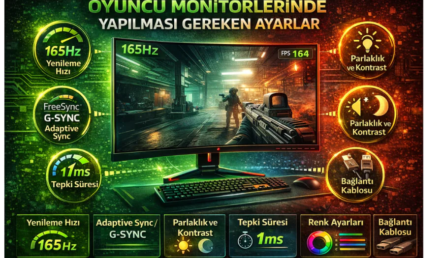 Oyuncu Monitörlerinde Yapılması Gereken Ayarlar