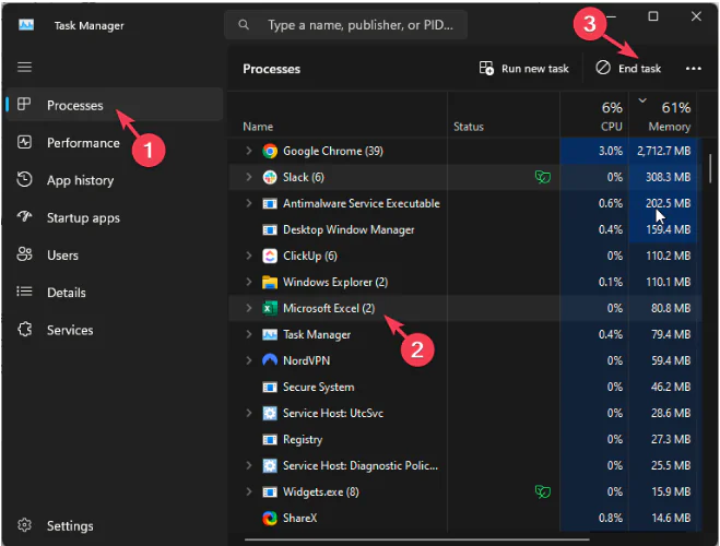 Çözüm HRESULT 0x800a03ec hatası Adımları