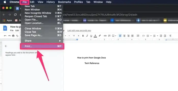 Google Dokümanlar'dan Yazıcıya Çıktı Gönderme