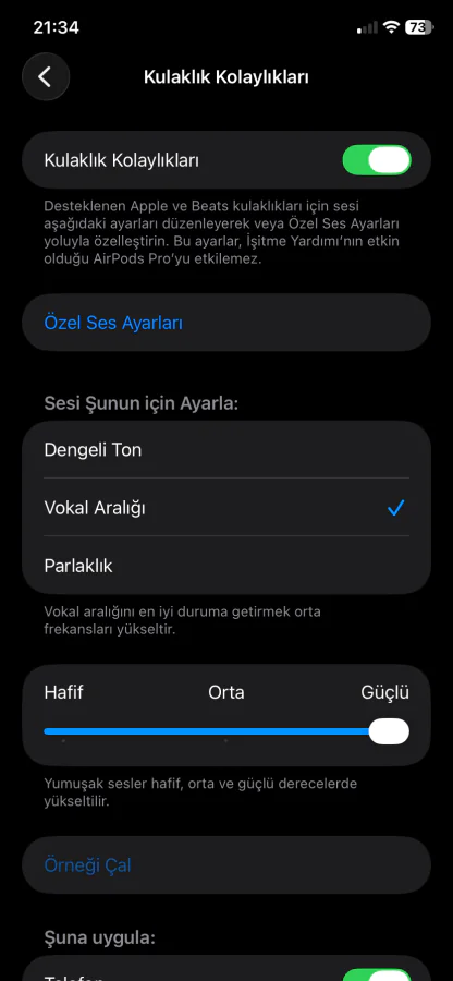 iPhone hoparlör sessi