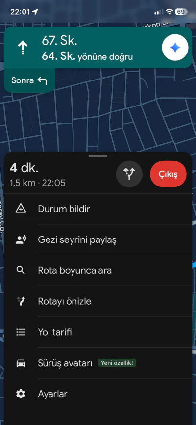 Google Haritalarda Navigasyon Yönlendirici Değiştirme