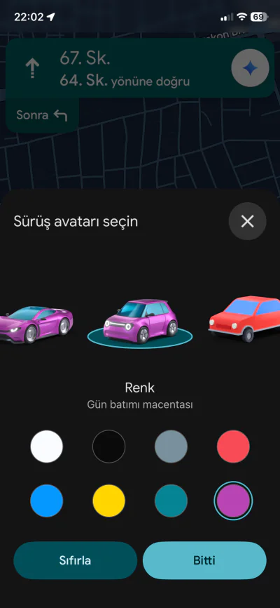 Google Haritalarda Navigasyon Yönlendirici Değiştirme