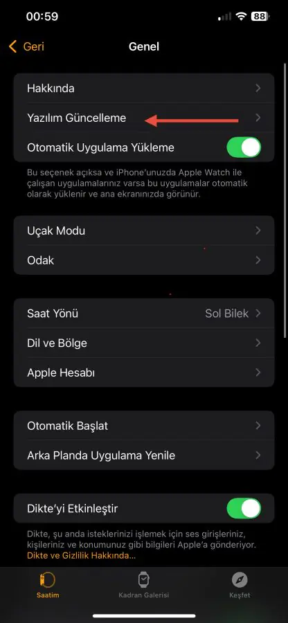 Apple Watch Ultra Yazılım Güncelleme Nasıl Yapılır
